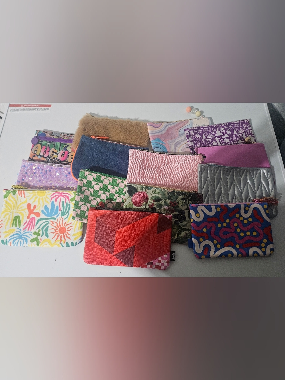 Ipsy Assorted Cosmetic Pouches (Set Of 15)